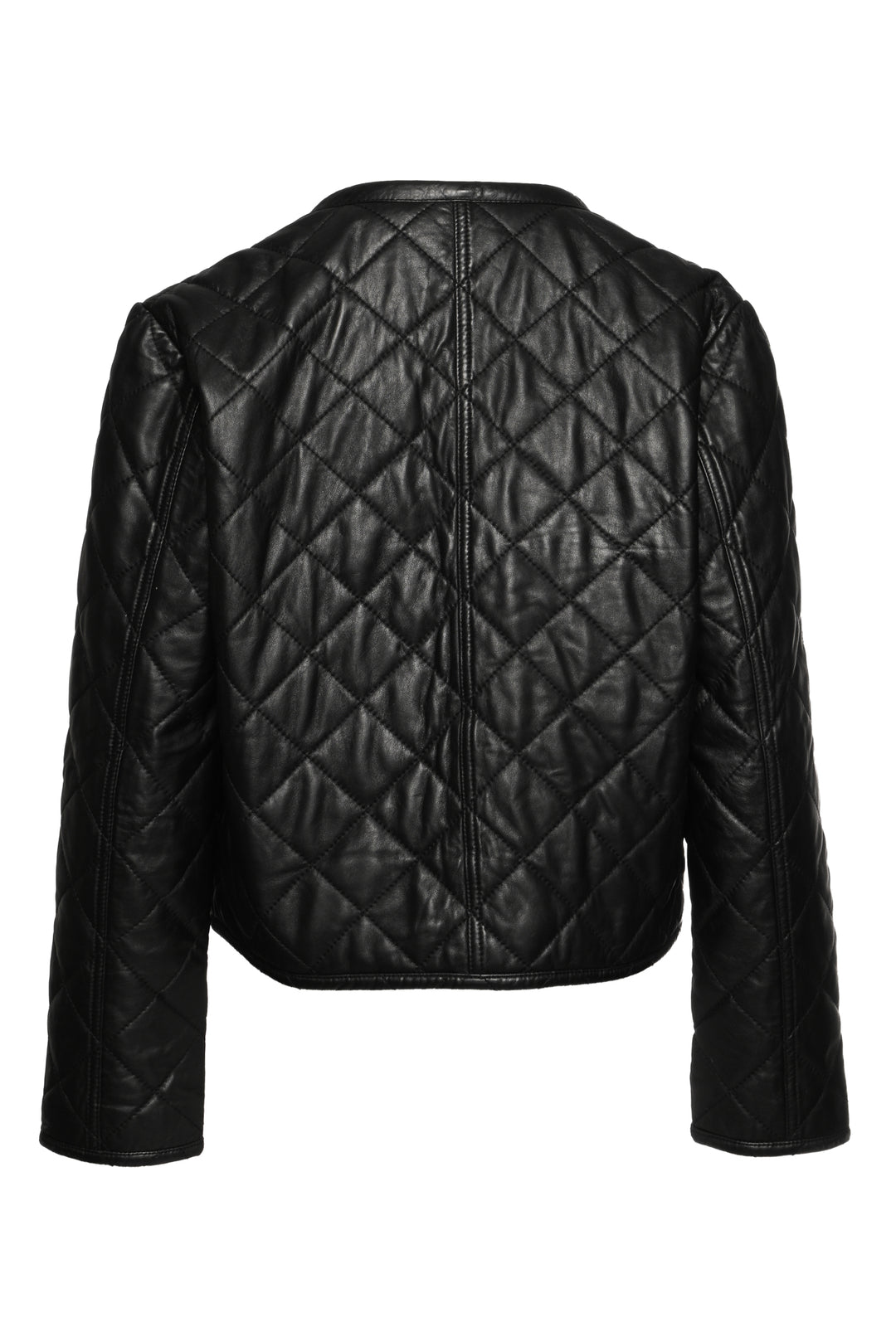 BA&SH Size M Quilted Leather Jacket
