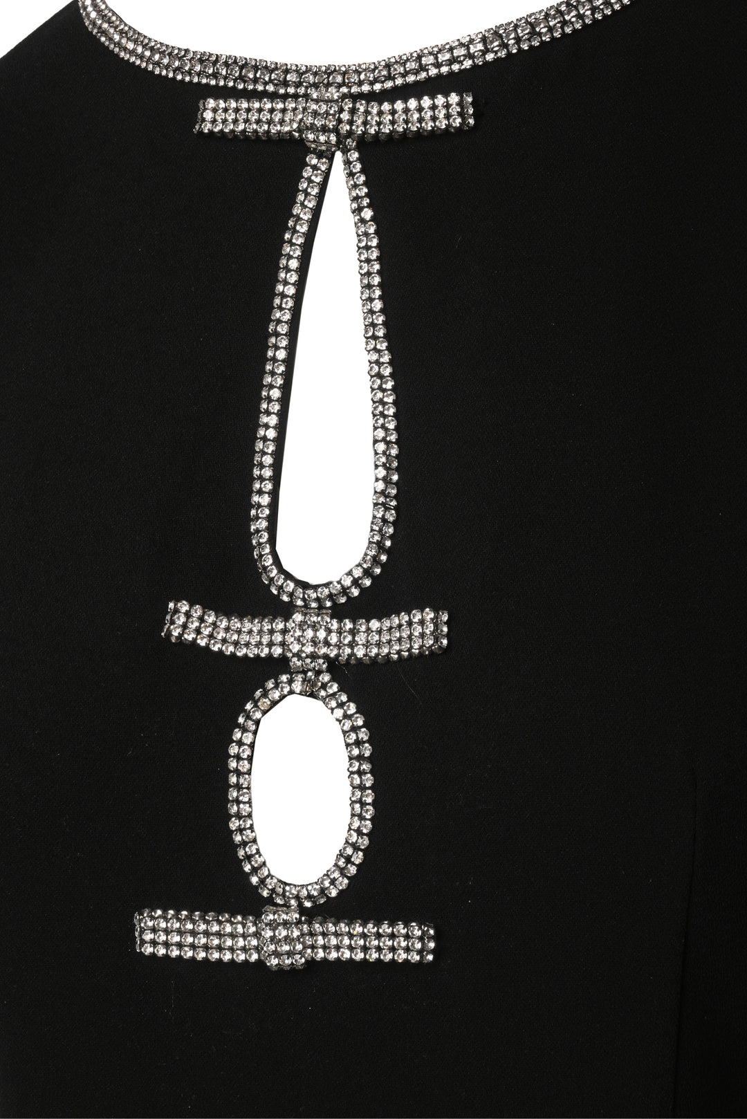 Self Portrait Size 6 Crepe Diamante Midi Dress