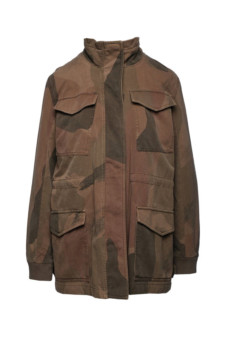 James Perse Size 2 Camo Fatigue Jacket