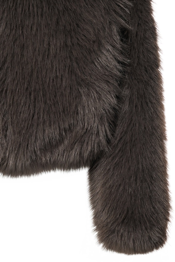 Jason Wu Size S Faux Fur Cropped Jacket