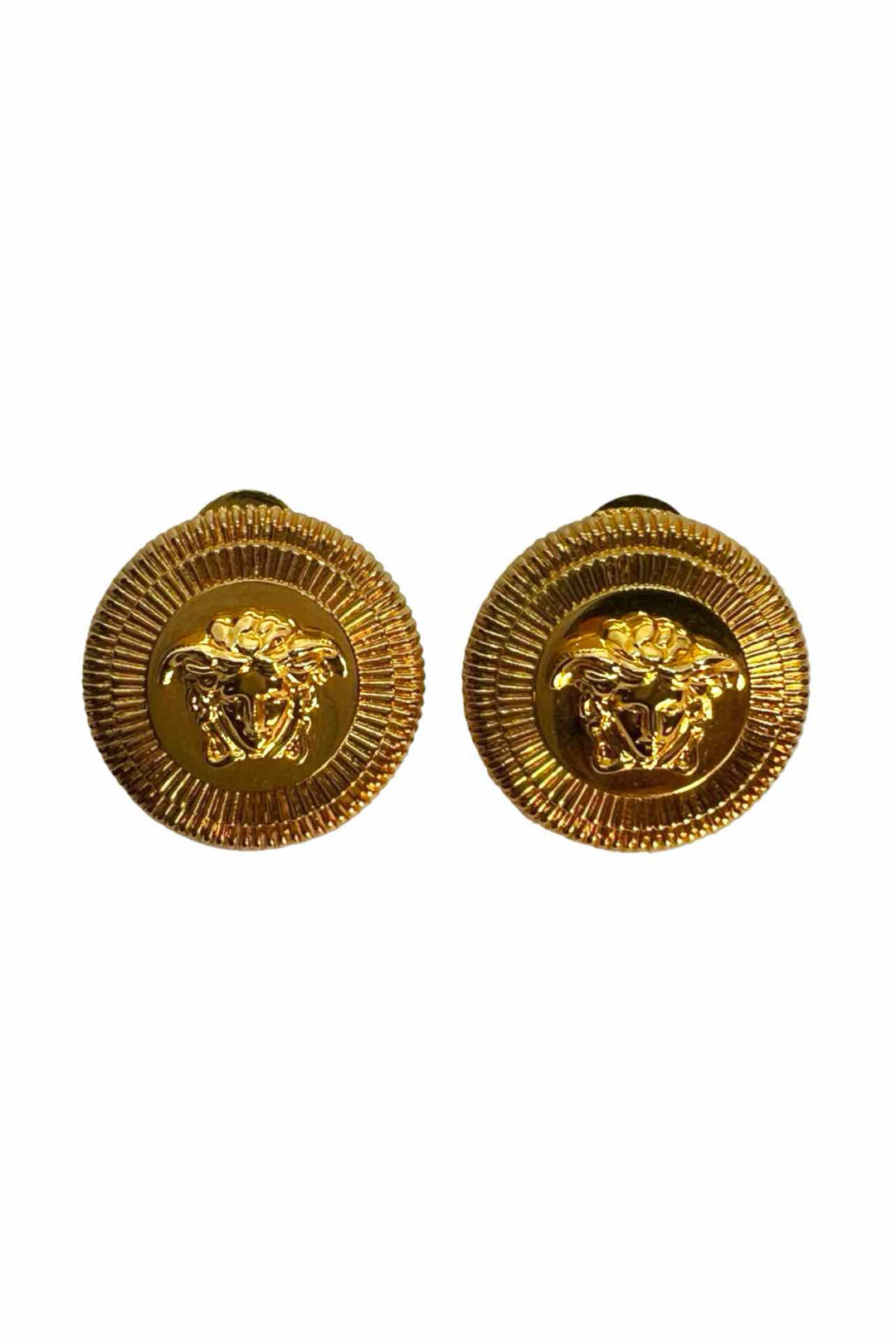 Versace Medusa Round Biggie Stud Earrings