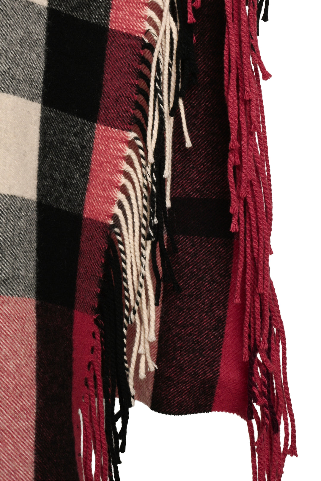 Burberry Fringe Check Scarf