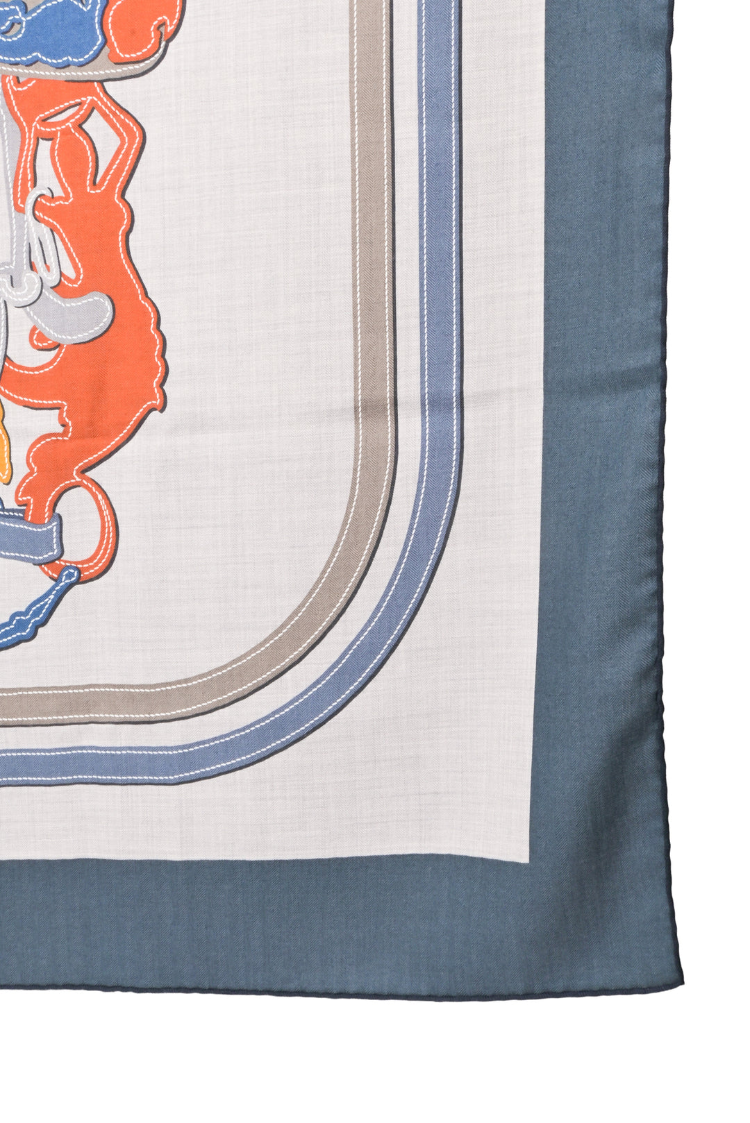 Hermes Brides De Gala Applique Cashmere & Silk Shawl 140