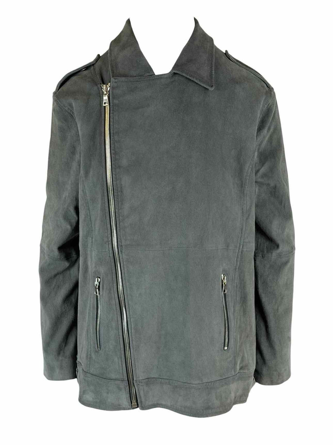 RtA Size L Suede Moto Jacket