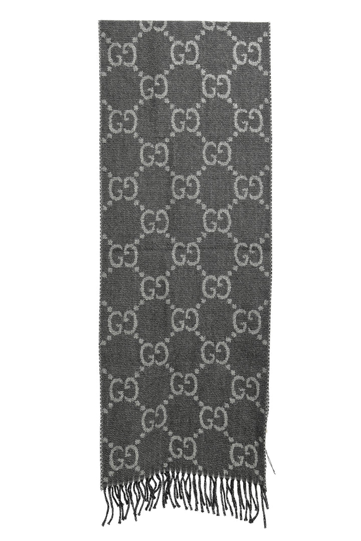 Gucci GG Monogram Wool Jacquard Scarf
