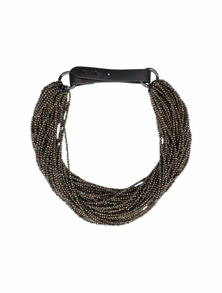 Brunello Cucinelli Multistrand Monili Bead Choker Necklace