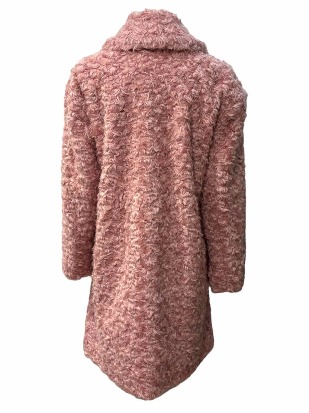 Kate Spade Size S Pink Faux Fur Coat