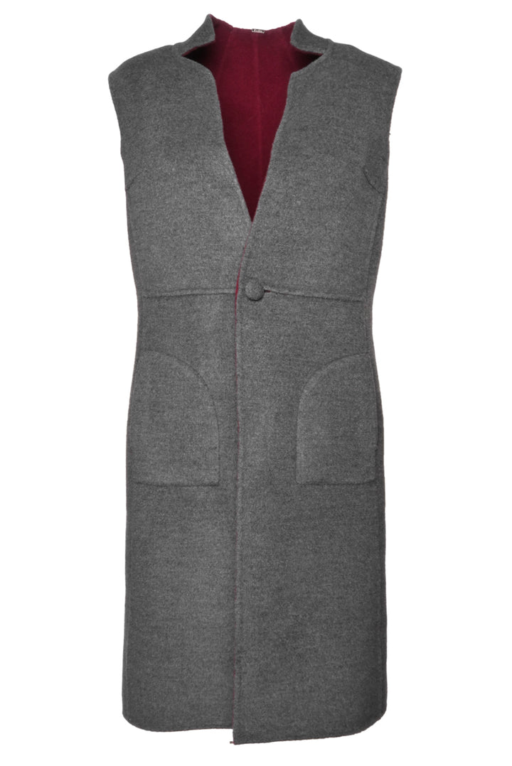 St. John Size XS/S Reversible Wool-Blend Vest