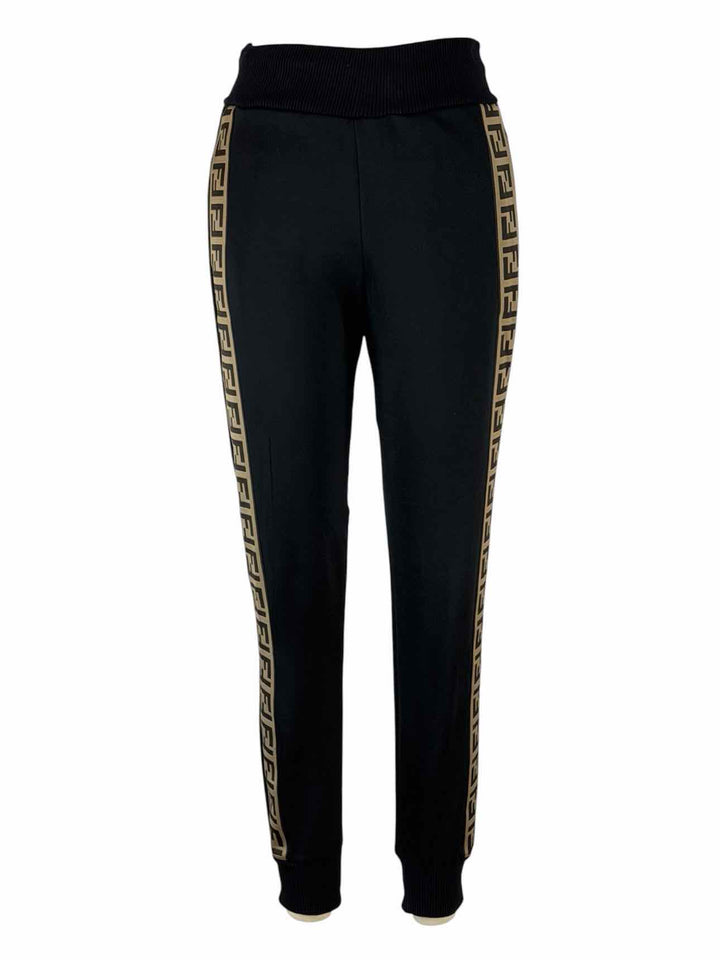 Fendi Size 0 FF Zucca Trim Joggers