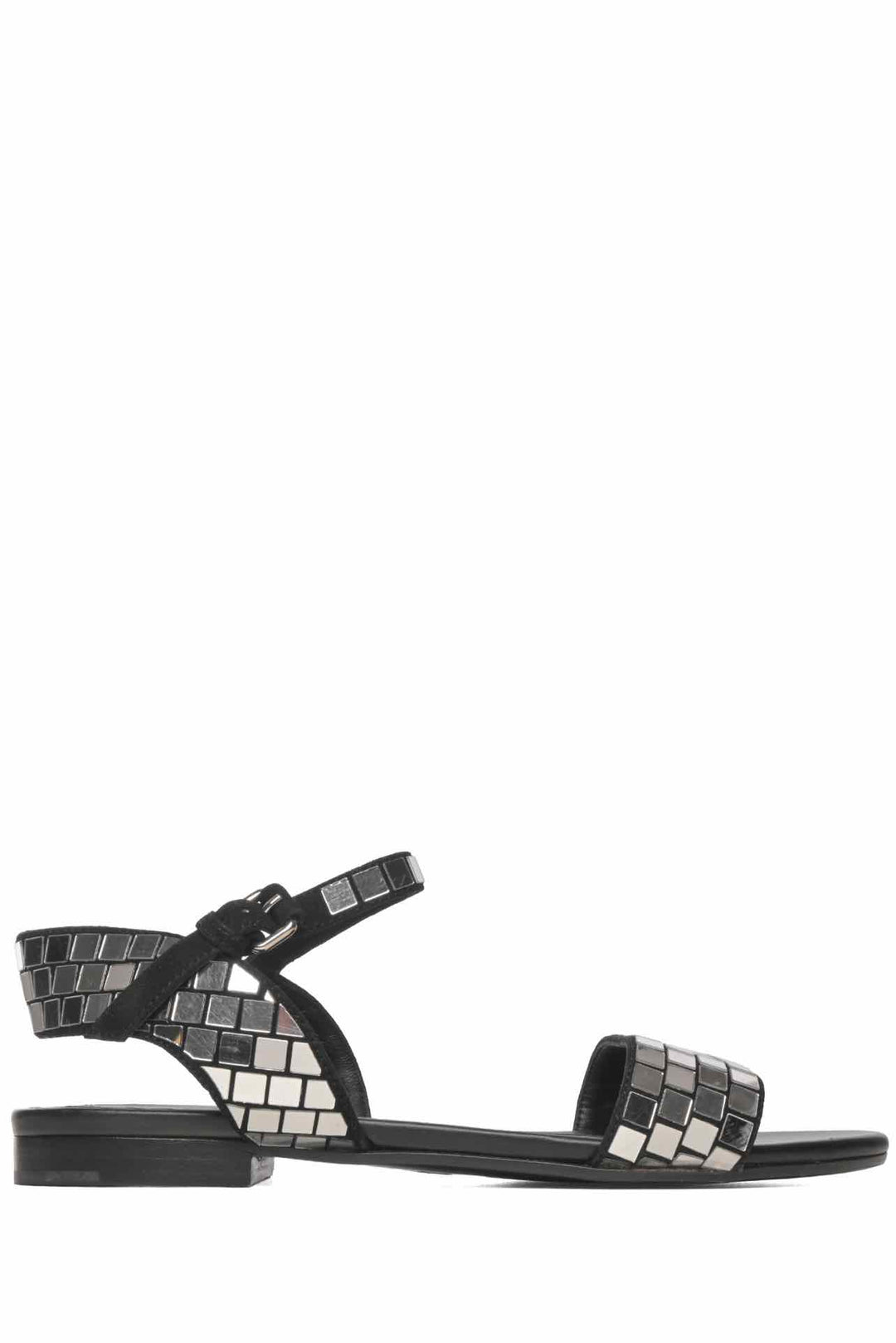 Balmain Size 35.5 Leather Ankle Strap Embellished Sandals