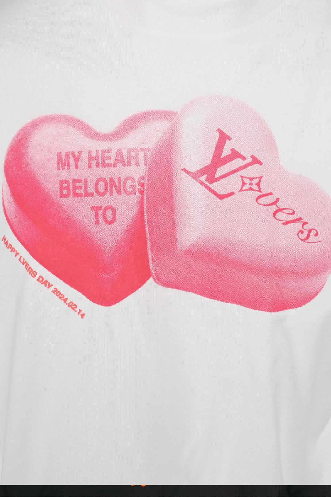 Louis Vuitton Size S Men's 2024 Staff Uniform Valentines Day T-shirt