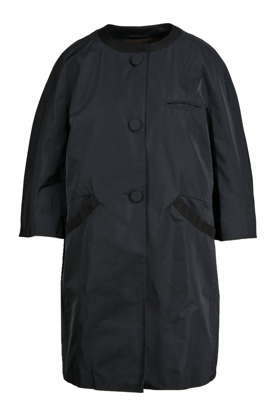 Louis Vuitton Size 40 Quarter Sleeve Button Up Midi Coat