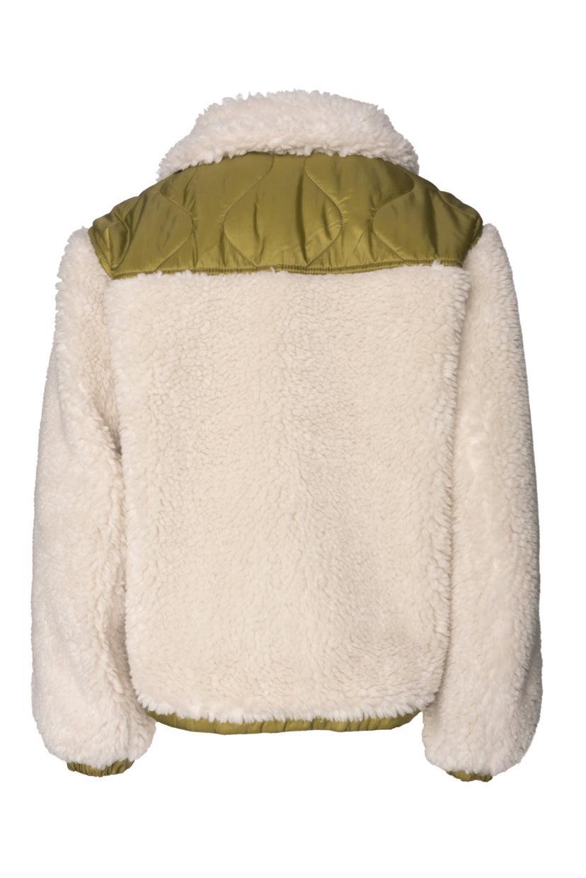 Coach Size M Sherpa Zip Up Jacket