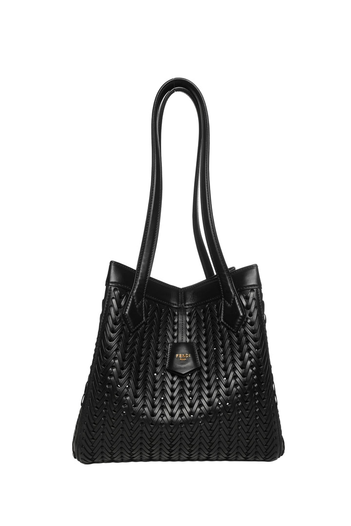Fendi Interlaced Leather Medium Origami Tote