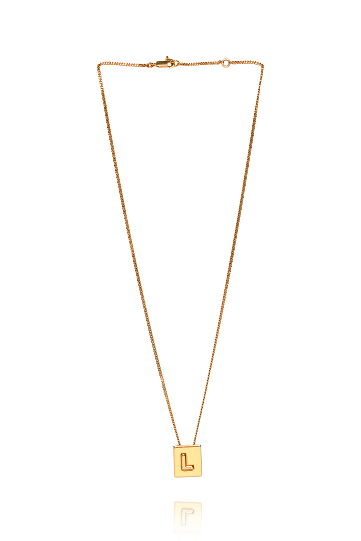 Celine Alphabet "L" Necklace