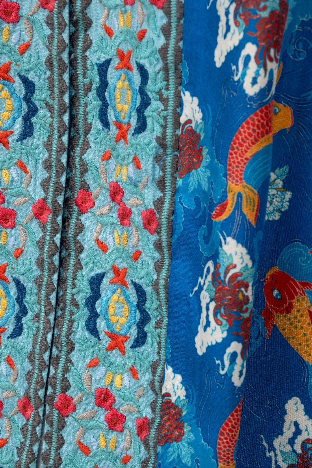 Johnny Was Size L Pattern Silk Kimono