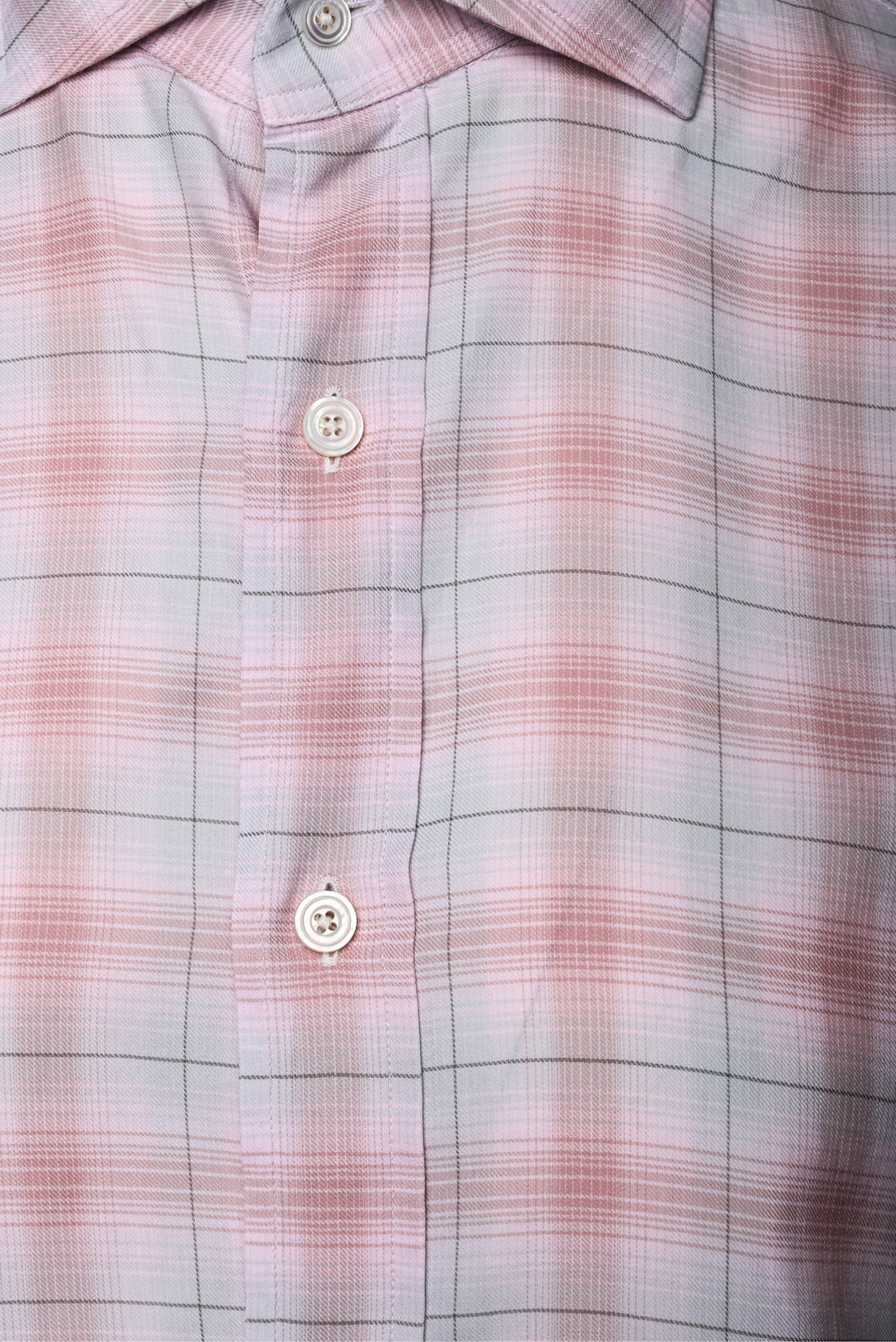 Tom Ford Size 32 Men's Plaid Cotton Shirt Long Sleeve