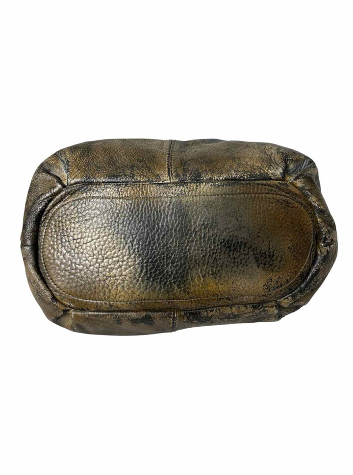 Bayside Calla Lily XL Distressed Leather Hobo Purse