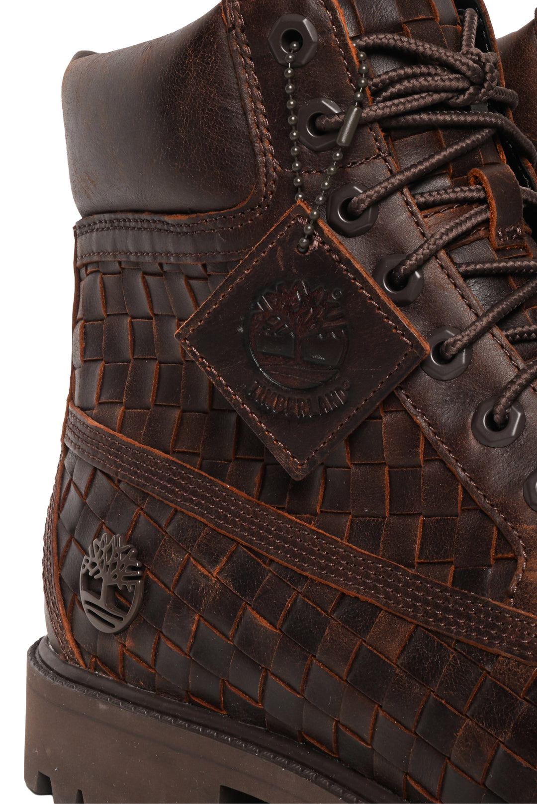 Timberland Mens Shoe Size 10 Premium 6 Inch Woven Leather Boots
