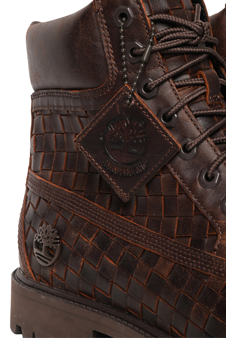 Timberland Mens Shoe Size 10 Premium 6 Inch Woven Leather Boots