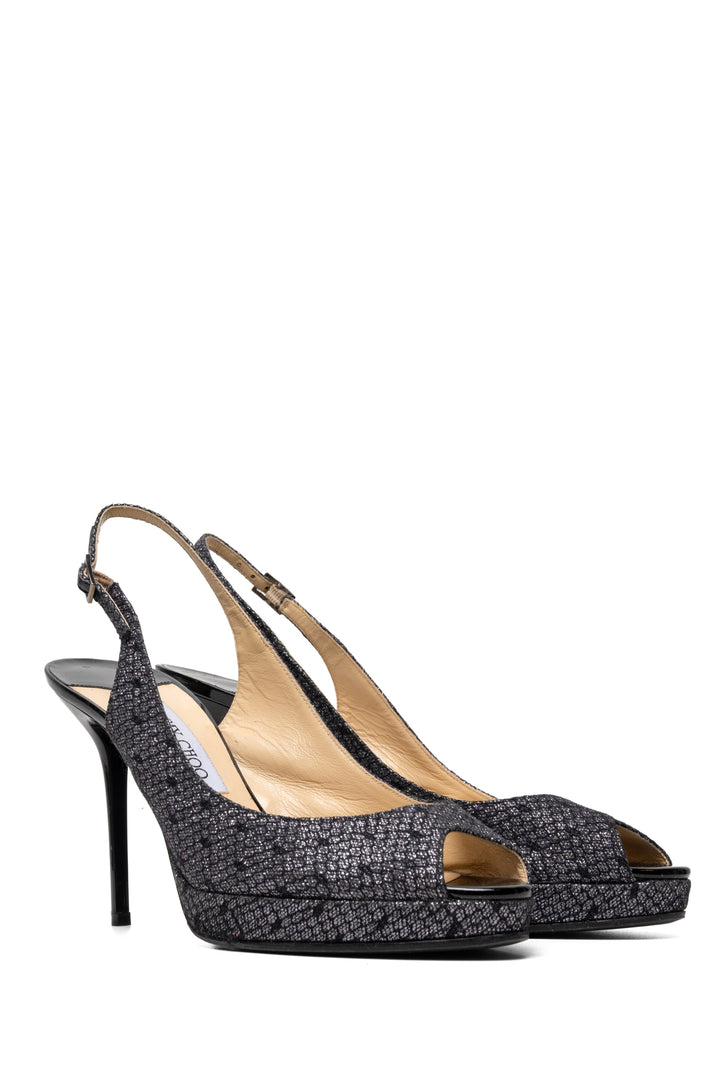 Jimmy Choo Size 40 Nova Peep Toe Sandals