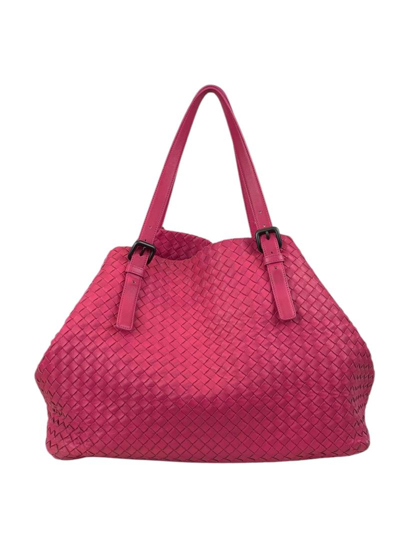 Bottega Veneta Intrecciato Woven Nappa Leather Large Cesta Tote