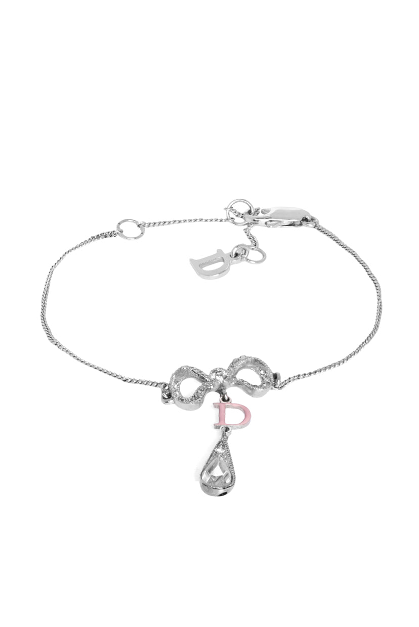 Dior Bow & Tear Drop Crystal Bracelet