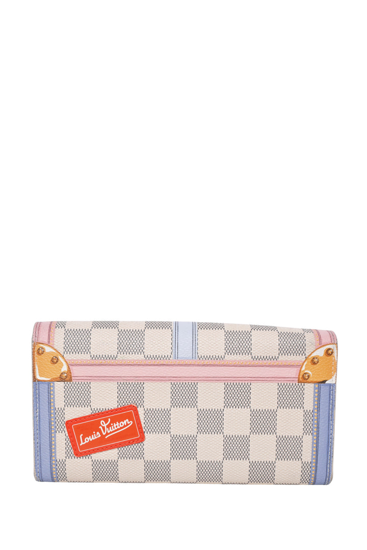 Louis Vuitton 2018 Damier Azur Summer Trunks Sarah Wallet