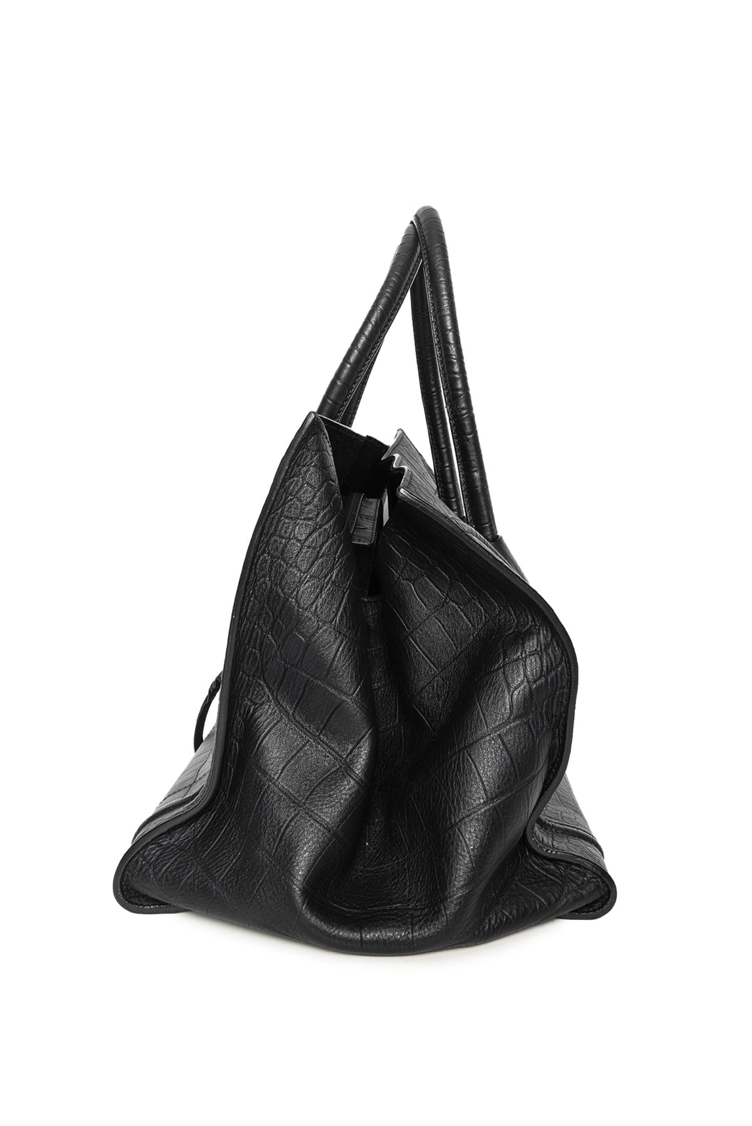 Celine Phantom Large Luggage Croc-Embossed Tote