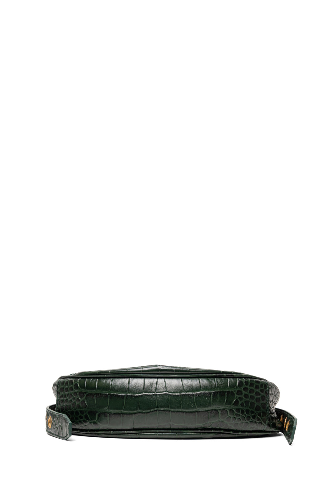 Balenciaga Forest Green Crocodile Embossed Calfskin Le Cagole XS Shoulder Bag