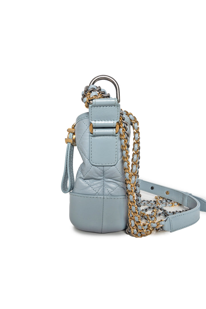 Chanel 2019 Aged Calfskin Small Gabrielle Hobo Bag