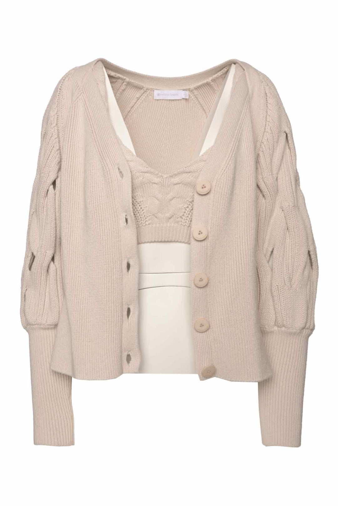 Jonathan Simkhai Size S Cardigan & Bra Tank Set