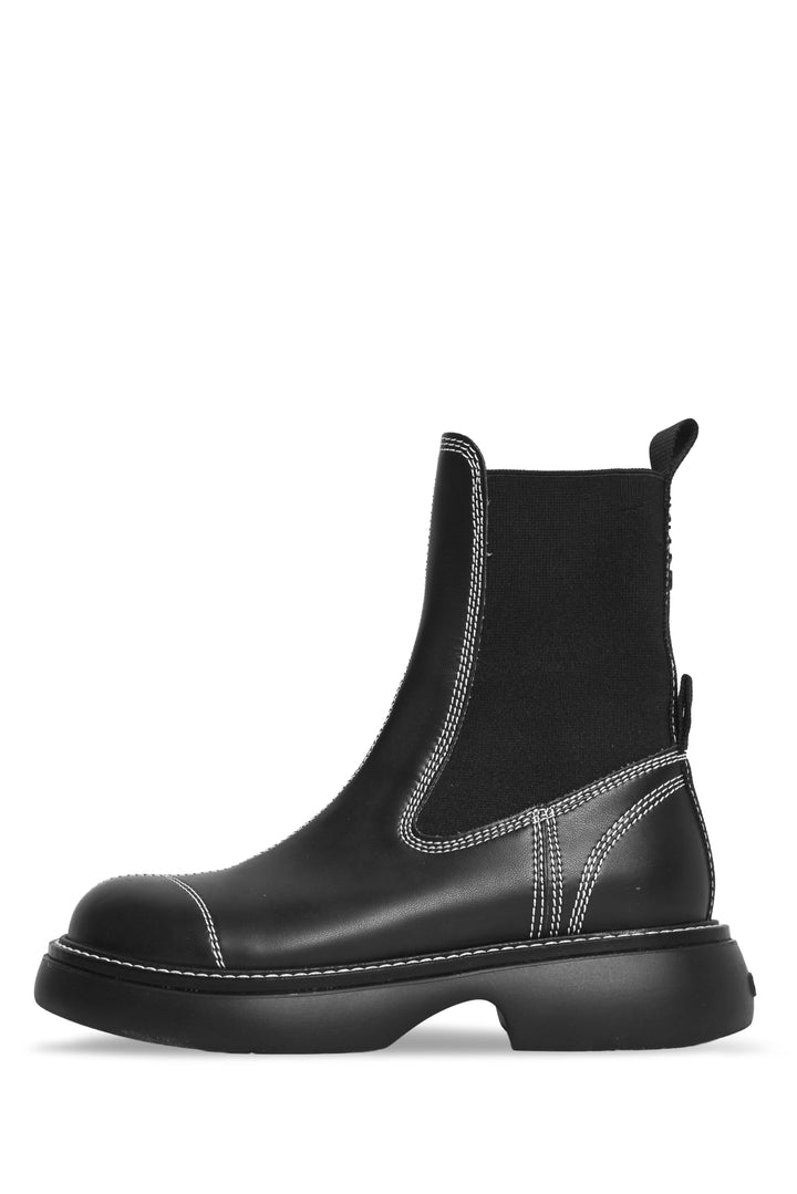 Ganni Size 35 Minimalist Chelsea Ankle Boots