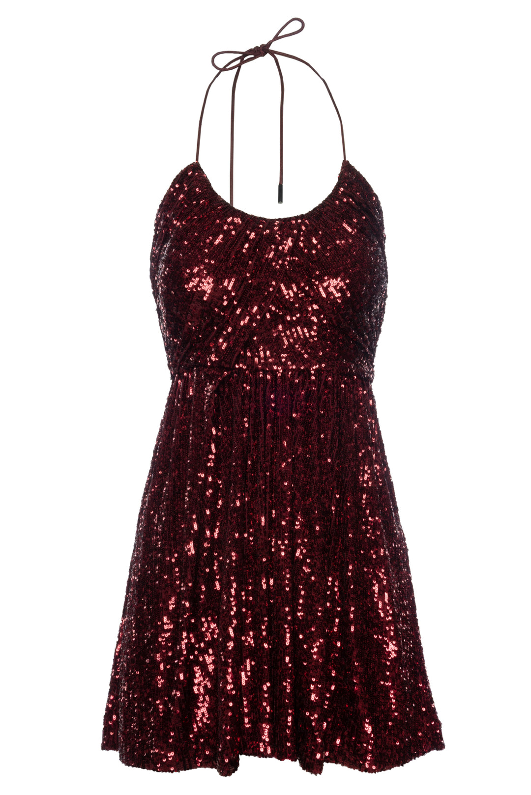 Saint Laurent Size S 2020 Sequin Halter Mini Dress