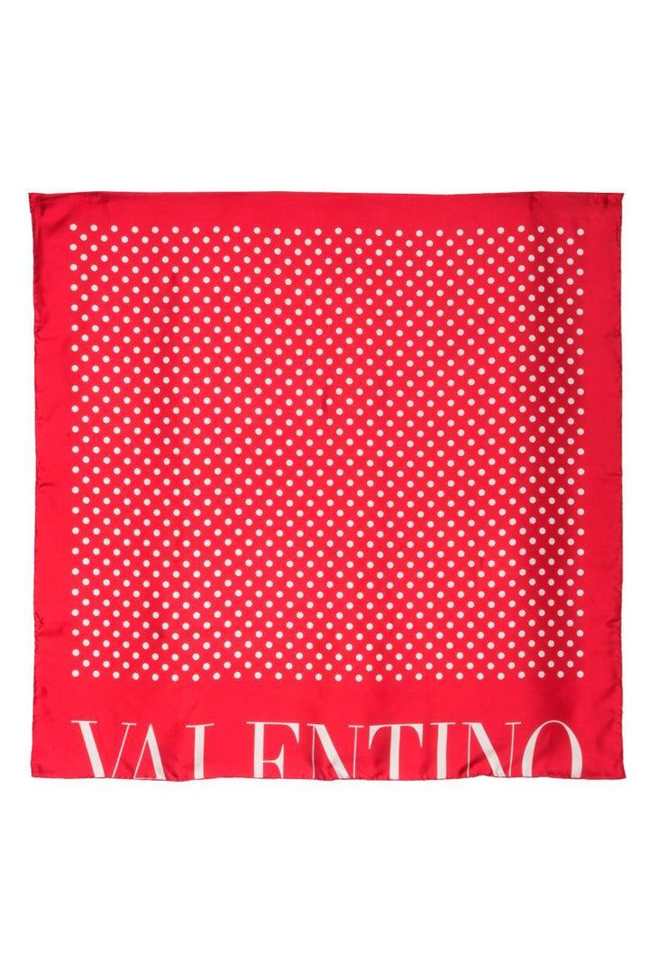 Valentino Silk Polka Dot Scarf