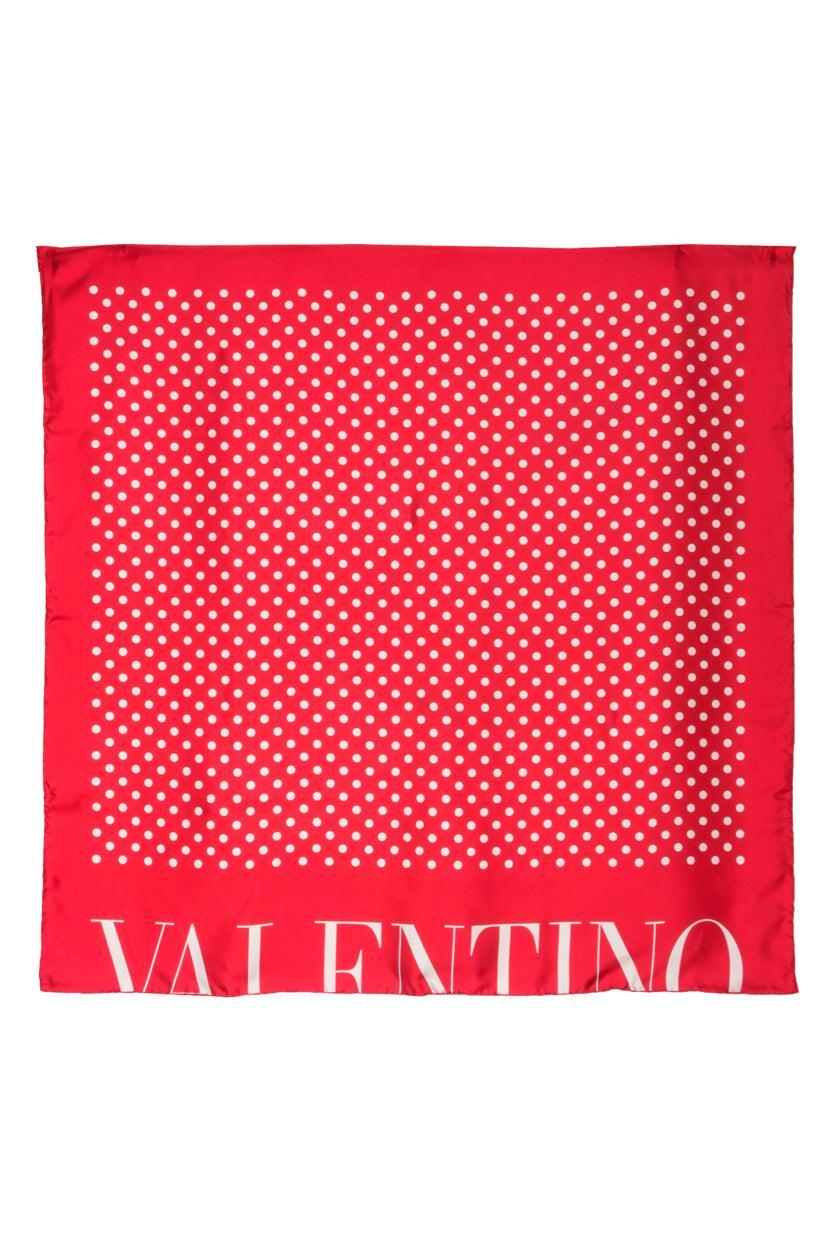 Valentino Silk Polka Dot Scarf