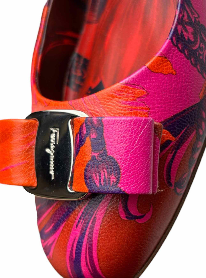 Ferragamo Size 6 Varina Icon Ballerina Leather Flats
