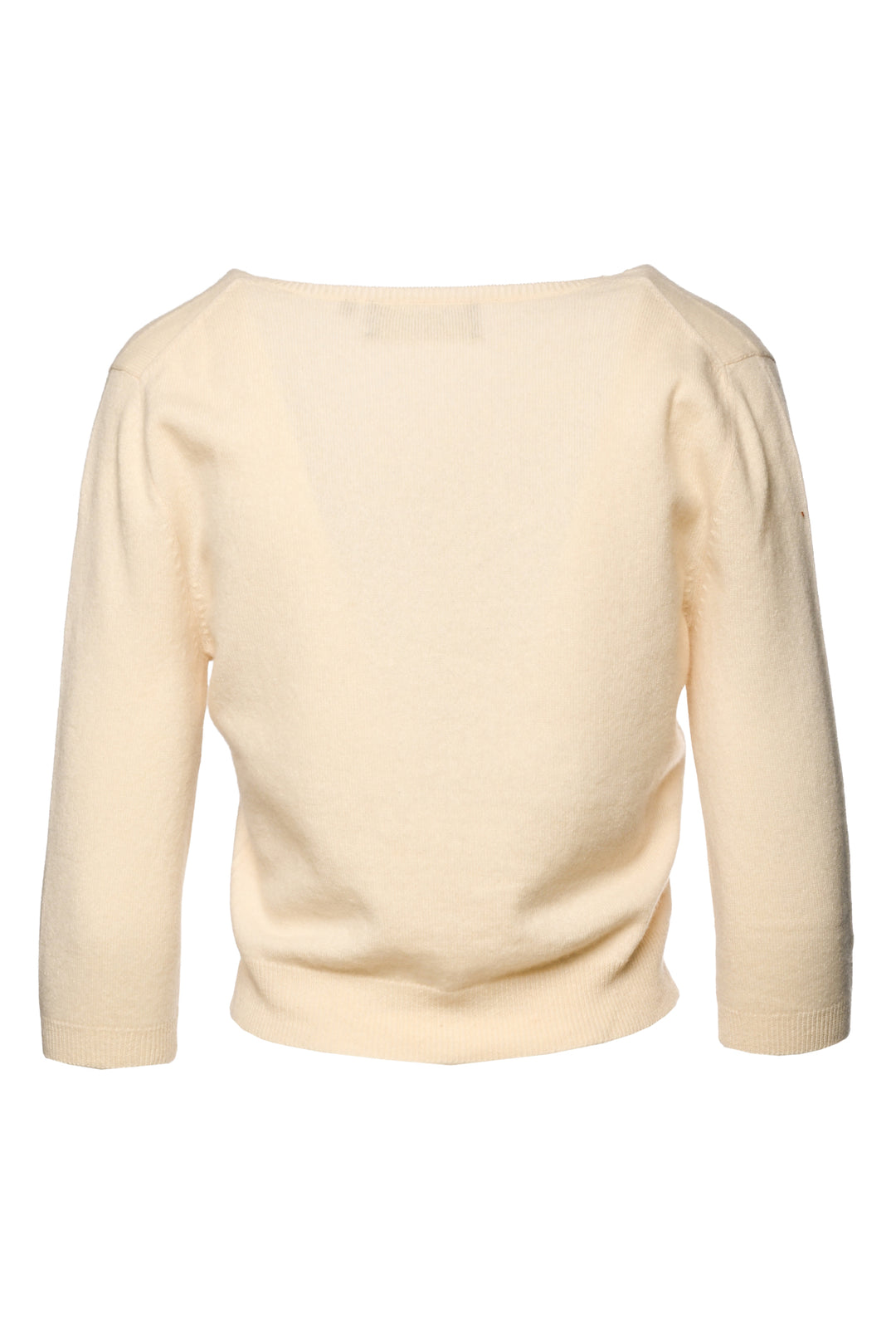 Black Goat Size M Cropped Cashmere Knit Cardigan