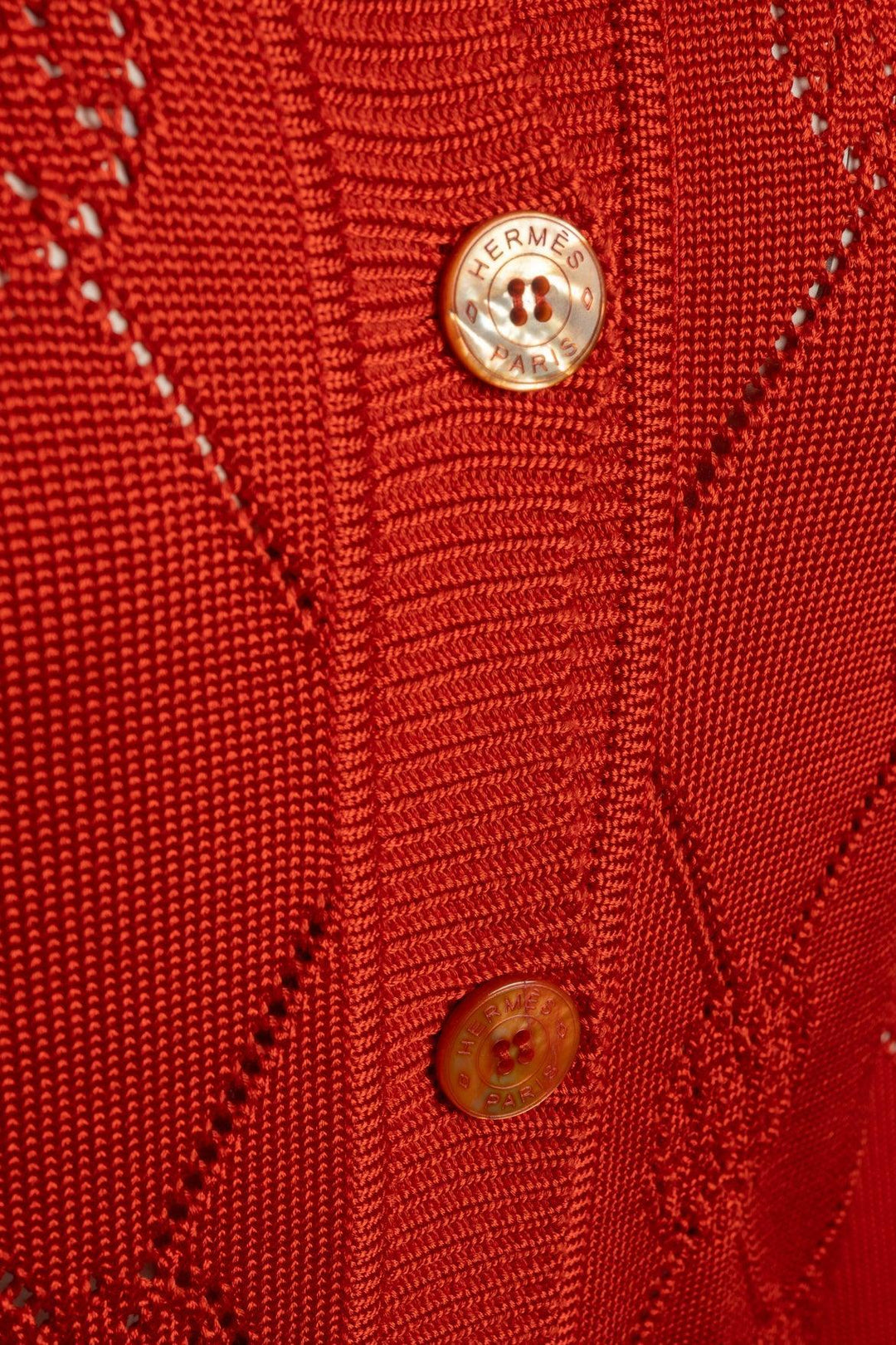 Hermes Size 36 H-Lift Patterned Cardigan