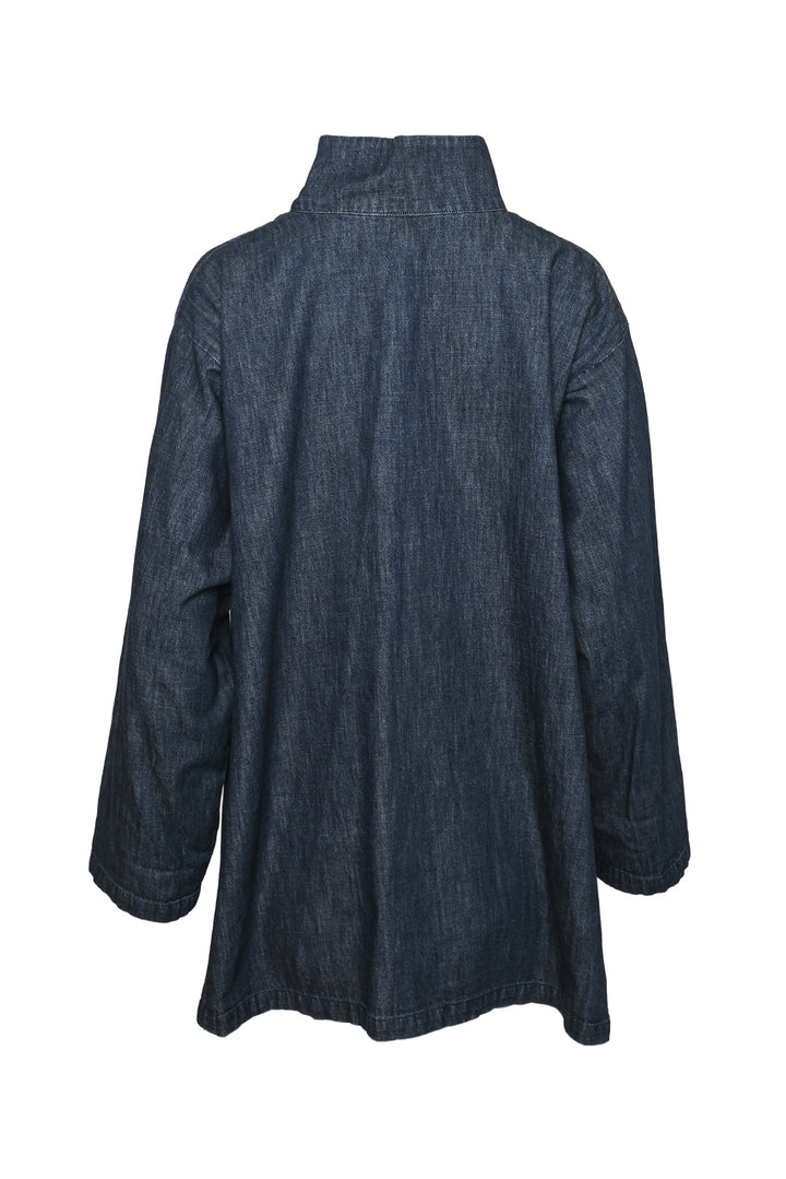 Eskandar Size 1 Oversized Chambray Shirt