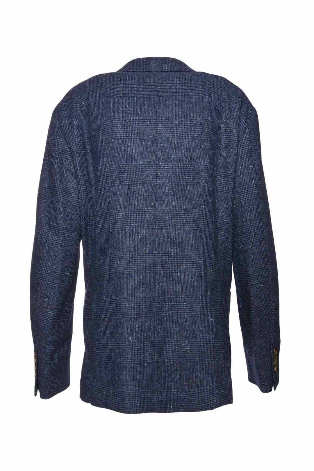 Brunello Cucinelli Size 46 Men's Wool & Cashmere Blend Check Print Woven Blazer