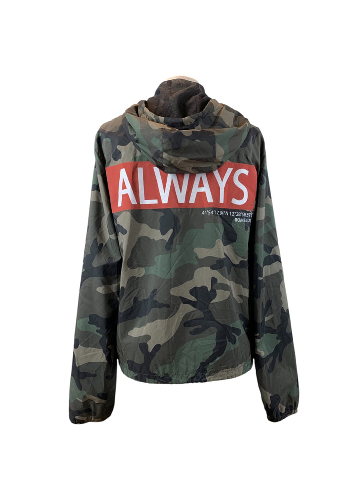 Valentino Size 36 Camo 'Always' Windbreaker Jacket