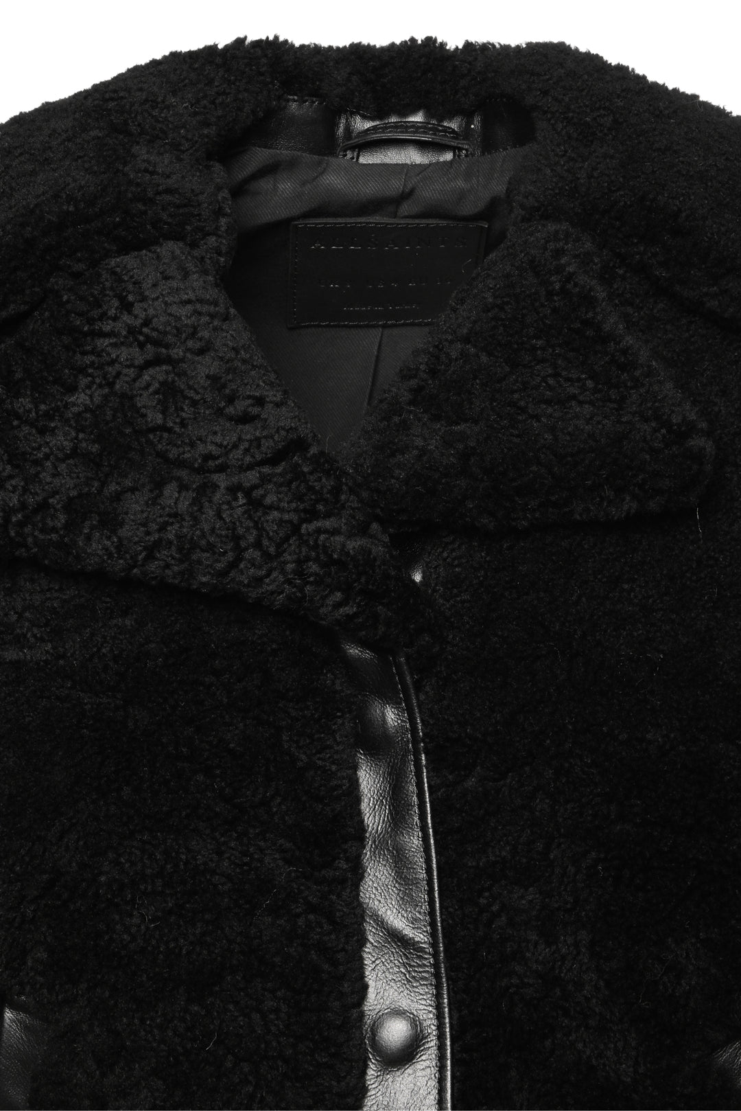 All Saints Size 4 Madsen Shearling Jacket