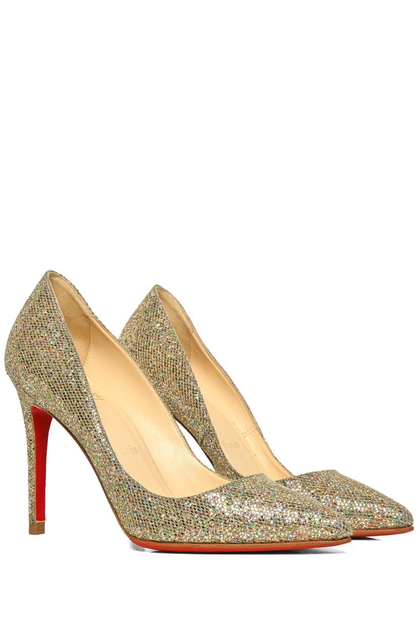 Christian Louboutin Size 36 Glitter York Pigalle Pumps