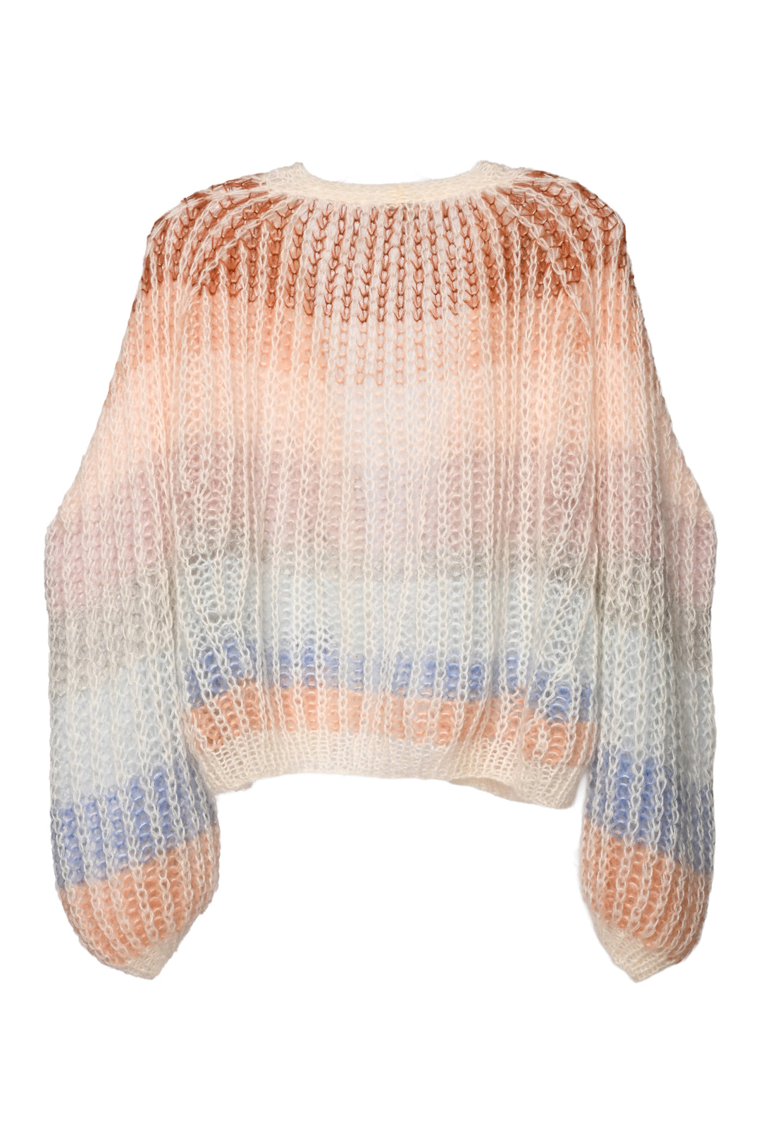 Maiami Size M/L Mohair Stripes Bomber Cardigan