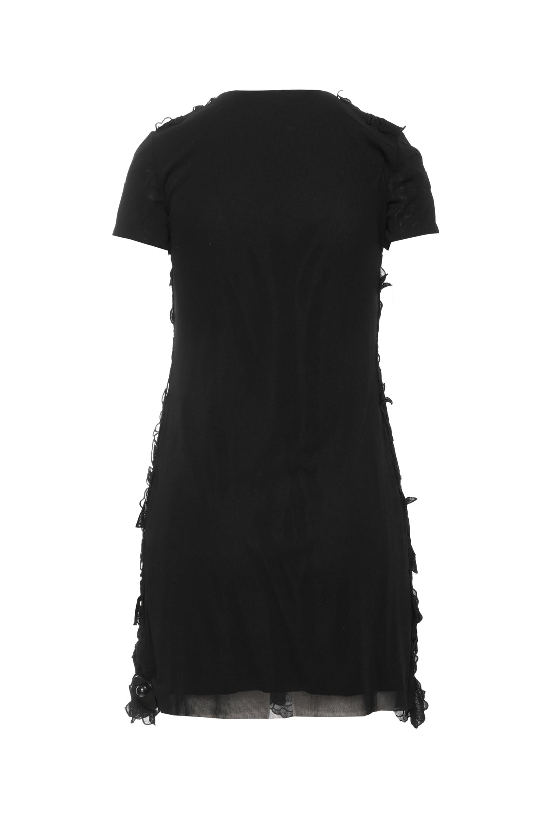 Vivienne Tam Size P Floral Embroidered Applique Keyhole Mini Dress