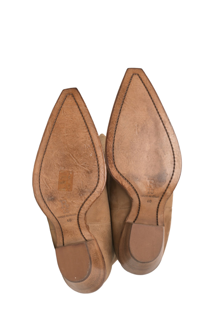 R13 Size 40 Distressed Slouch Cowboy Boots