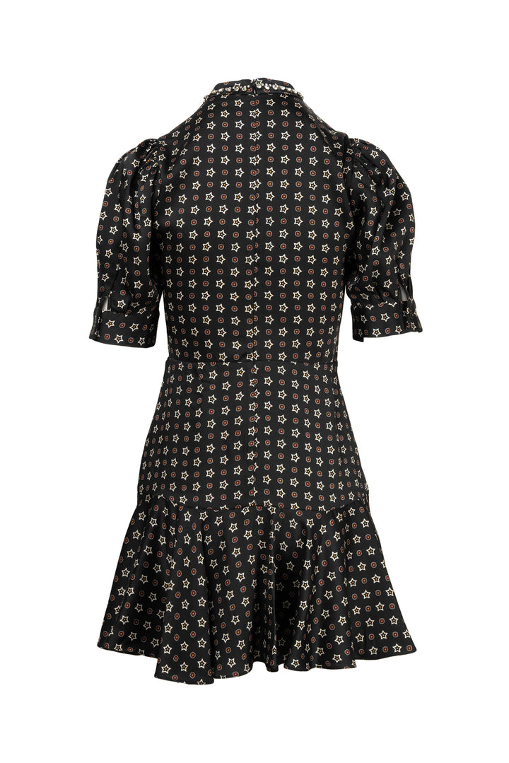 Sandro Size 36 Star Print Mini Dress