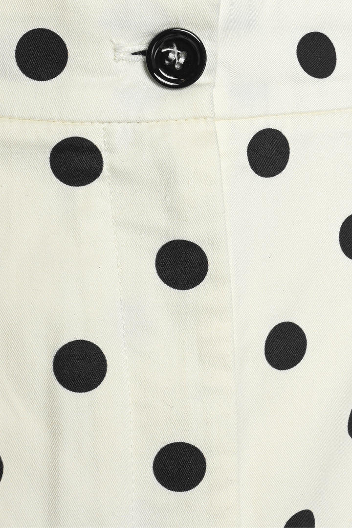 Dolce & Gabbana Size 40 High Waisted Polka-dot Mini Shorts