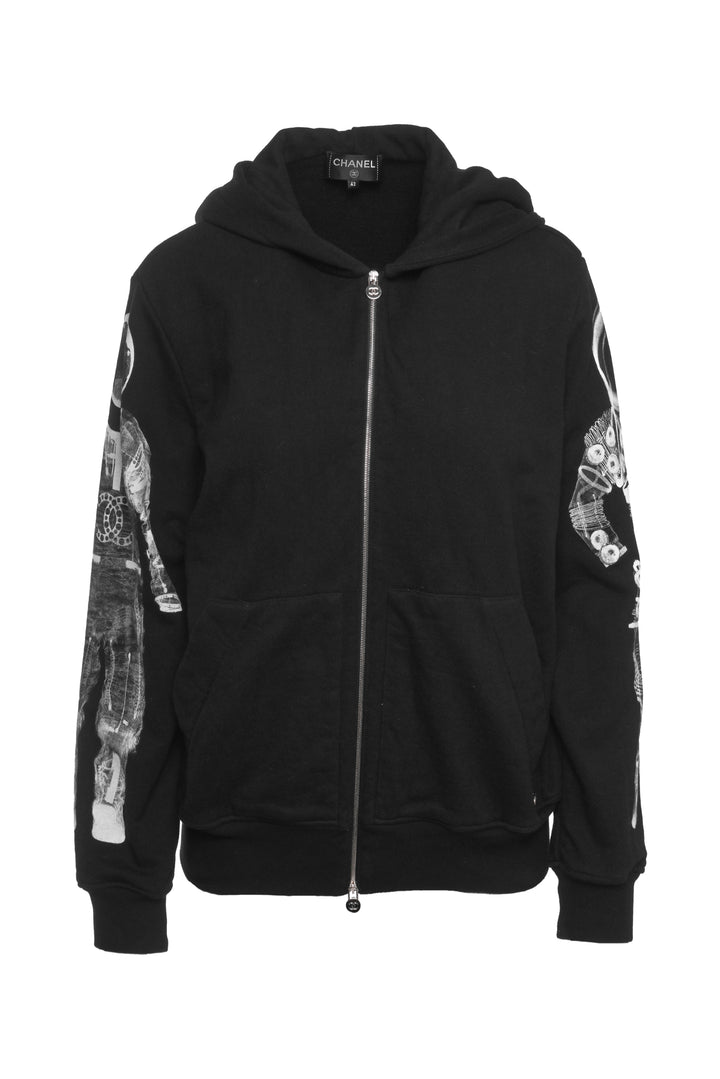 Chanel Size 42 2017 Astronaut Zip-Up Sweatshirt
